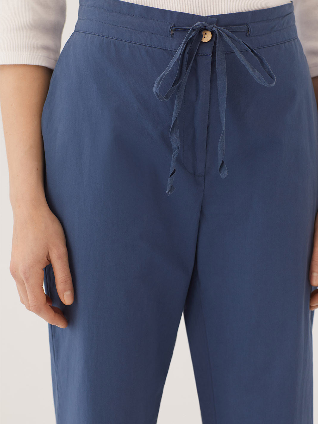 Poplin trousers