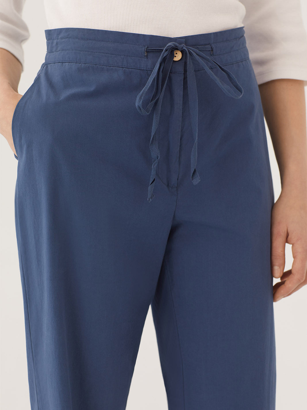 Poplin trousers