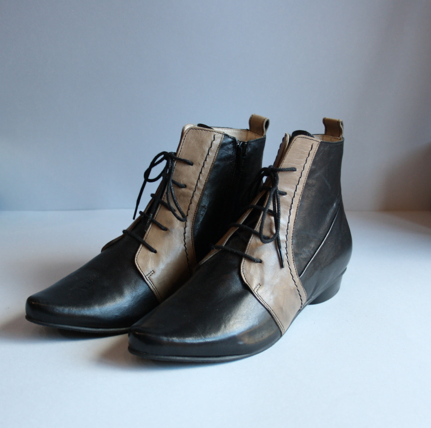 Black and shop grey boots