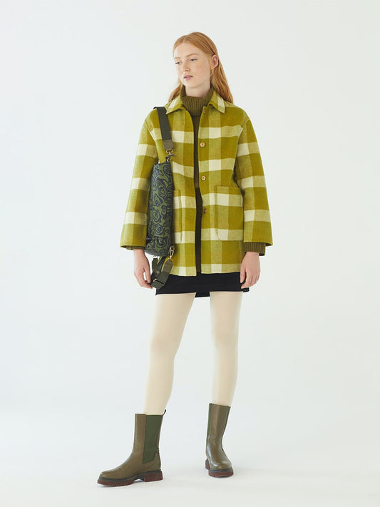 Wool check jacket