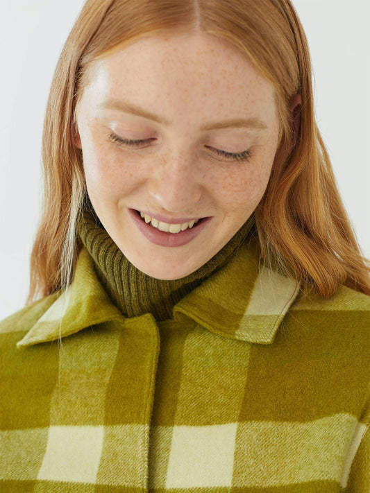 Wool check jacket